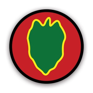24th Infantry Division Sticker - Decal - American Made - UV Protected 24 th victory taro div