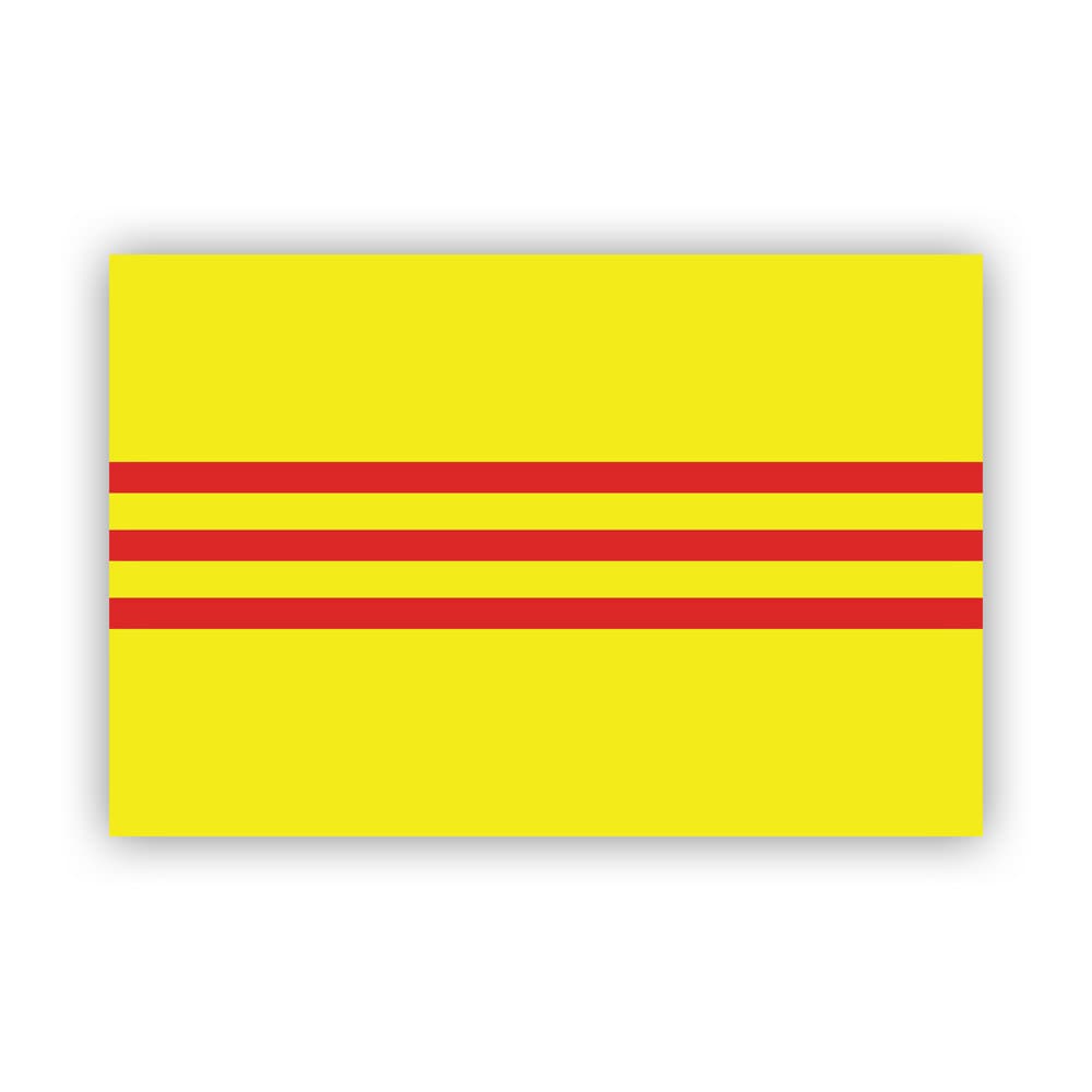 South Vietnam Flag Sticker - Decal - American Made - UV Protected vietnamese viet