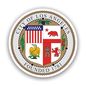Seal of the City of Los Angeles Sticker - Decal - American Made - UV Protected - california cali ca la