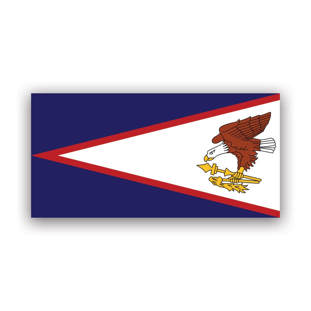 Samoa Flag Sticker - Decal - American Made - UV Protected State ...