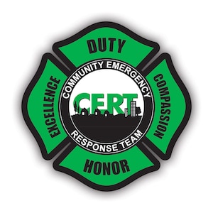 Maltese CERT Fire Department Sticker - Decal - American Made - UV Protected - rescue community emergency response team dept