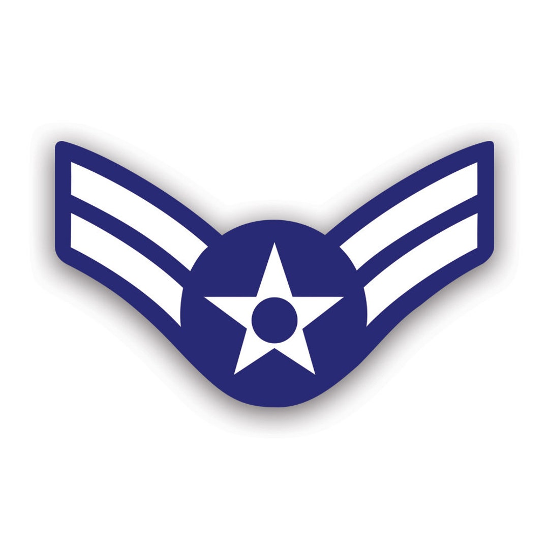 E-3 Airman First Class A1C OR-3 Sticker - Decal - American Made - UV ...