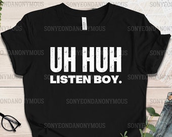 Uh Huh Listen Boy T-Shirt: Suga Bias BTS Fan Tee