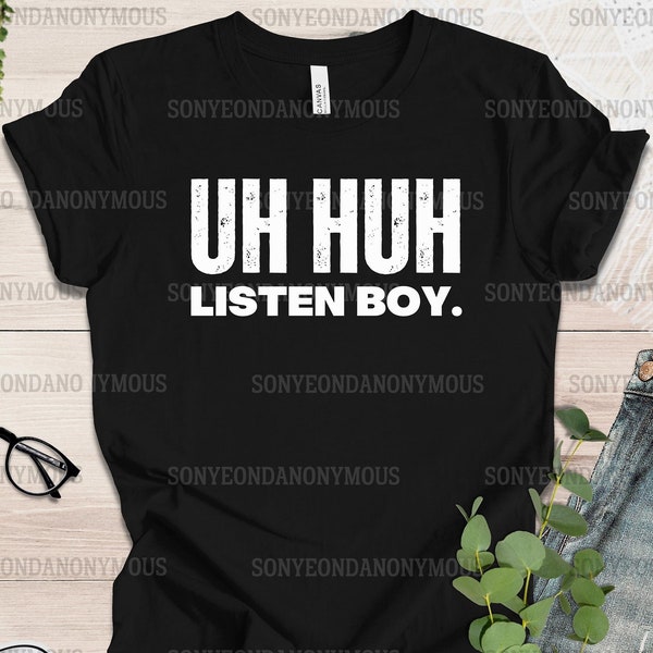 Uh Huh Listen Boy T-Shirt: Suga Bias BTS Fan Tee