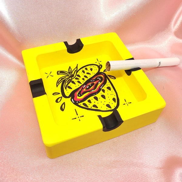 Hand Painted Ashtray Etsy