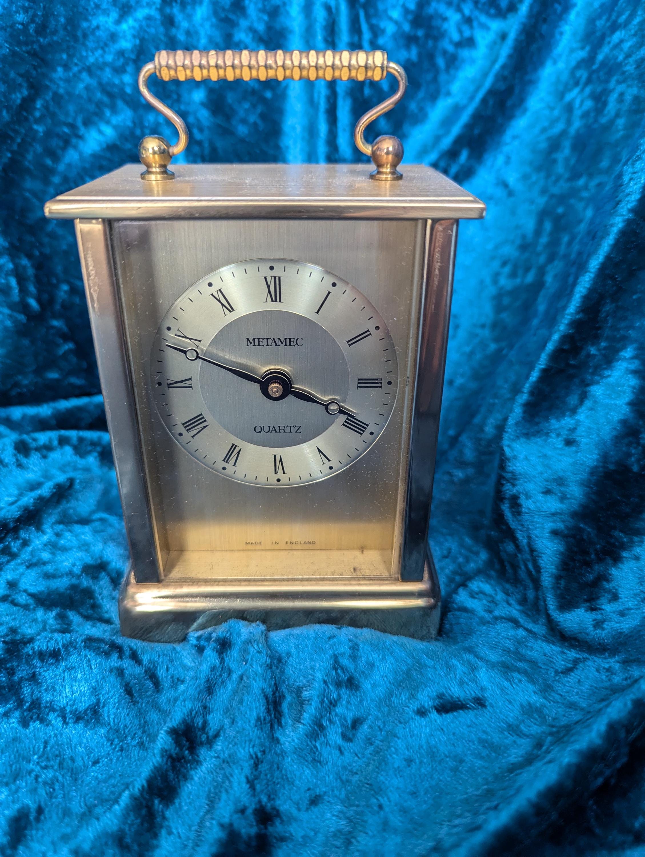 Vintage Metamec Brass Carriage Clock Etsy UK