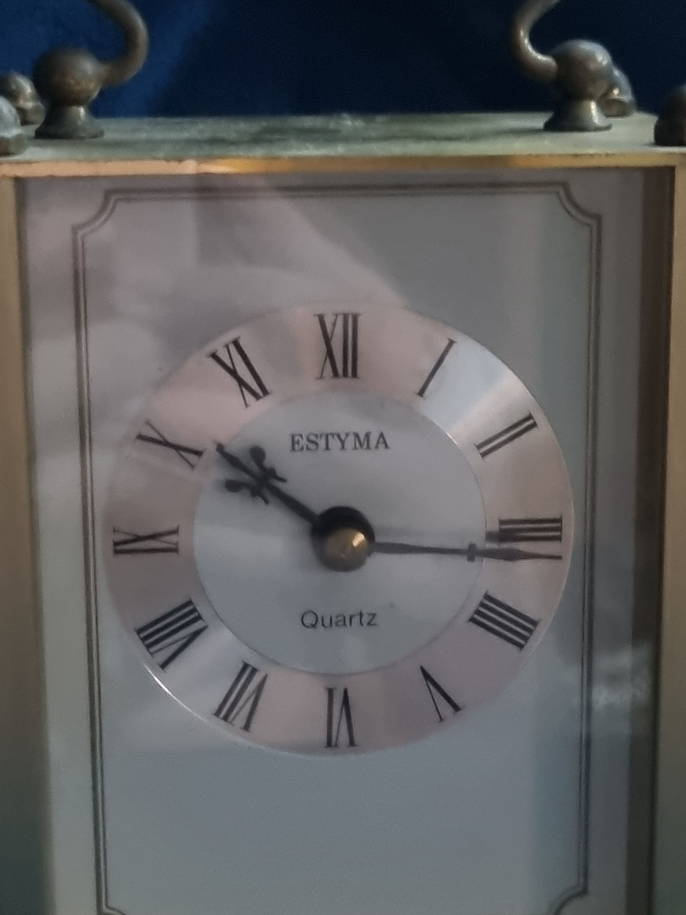 Rare Vintage Estyma Brass Mantle Carriage Clock Etsy
