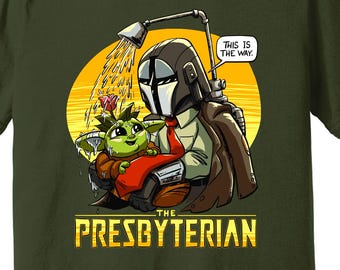 T-shirt chrétien du baptême du bébé presbytérien, This is the Way Satire Bella, transfert thermique sur toile RefToons