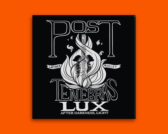 Imán cuadrado de nevera 2x2 de los mártires de Oxford, Latimer y Ridley, Post Tenebras Lux