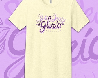 Camiseta cristiana reformada Soli Deo Gloria Gloria a Dios solamente RefToons