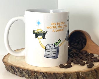 Taza navideña ¡Alegría para el mundo!