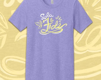 Camiseta cristiana reformada Sola Fide Fe Única RefToons