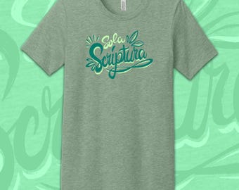 Camiseta cristiana reformada Sola Scriptura Solo la Escritura RefToons