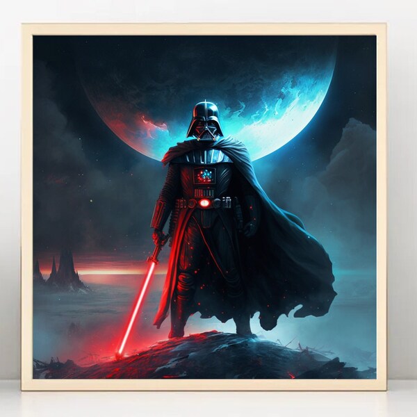 Darth Vader | STAR WARS Wall Art | Digital Art Print for Posters, Wall Decor, Canvases & Picture Frames