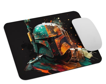 Graffiti Boba Fett podkładka pod mysz, podkładka pod mysz Star Wars, prezent Star Wars, prezent Darth Vader, podkładka na biurko do gier