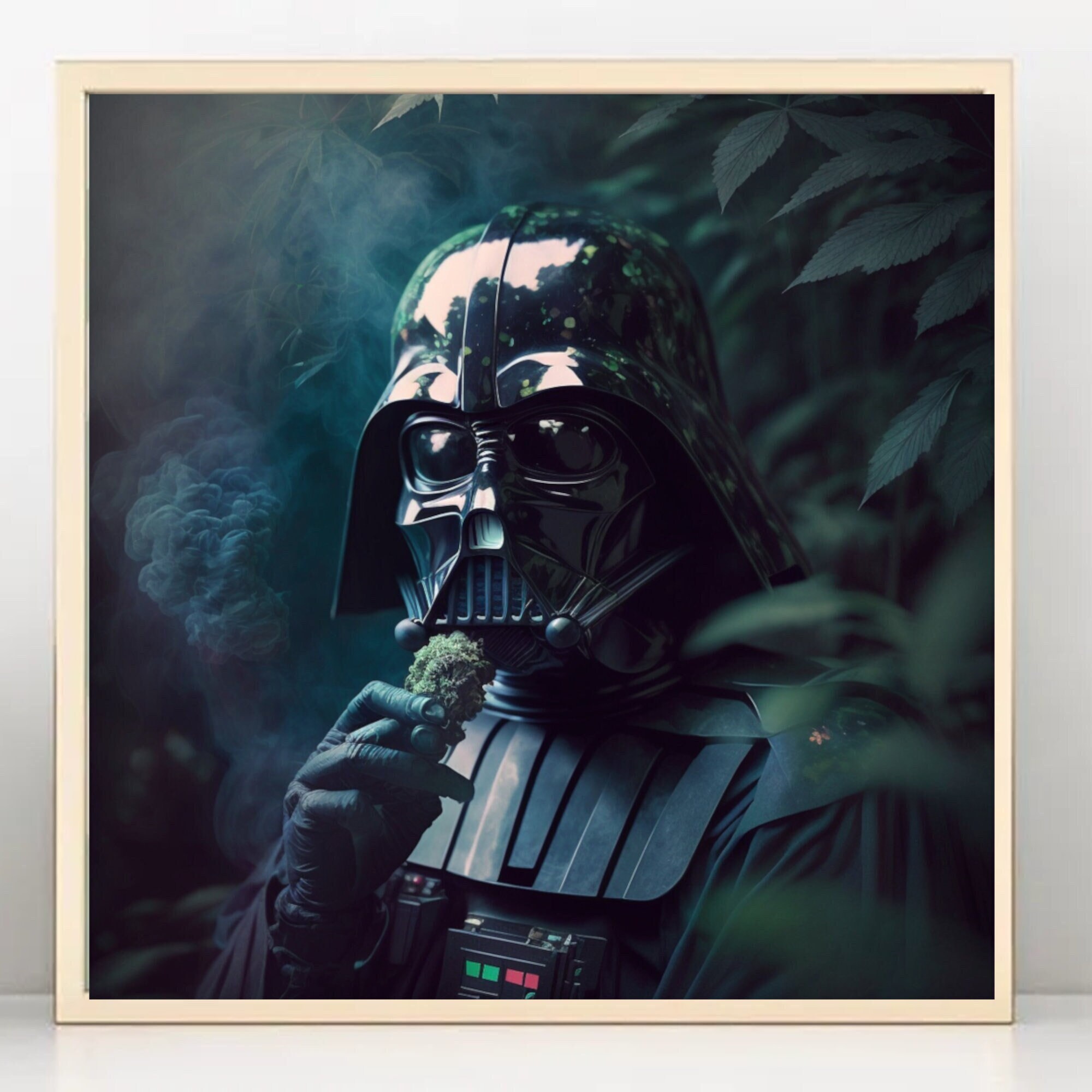 Cannabis Darth Vader STAR WARS Wall Art Digital Art Print - Etsy