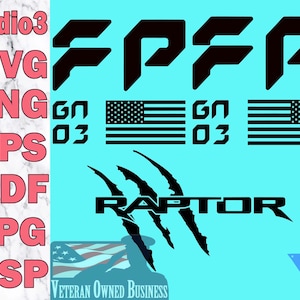 Ford Performance Gen 3 Raptor Digital Files Studio3 Svg Png Eps Pdf Jpg Gsp