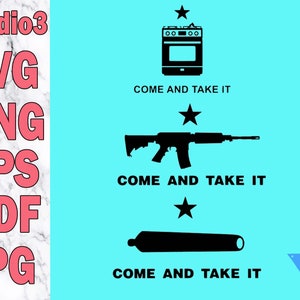 Kom en neem het digitaal bestand AR Cannon Oven Svg png pdf jpg eps studio3 silhouet cut bestand