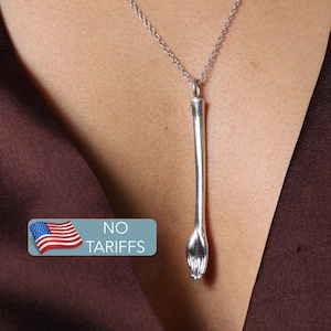 Silver Mini Spoon Necklace Pendant - "The Anglesea Arm"