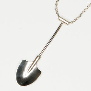 Silver Mini Spoon necklace pendant - &quot;Spade in Chelsea&quot;