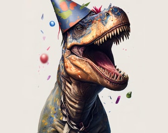 Dinosaur Birthday Card, T Rex Birthday Card, Kids Birthday Card, Funny Dino Birthday Card, Dinosaur Card