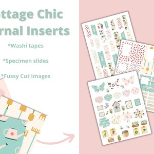Insertions de journal indésirable sur le thème du jardin, Scrapbook Ephemera, Cartes de spécimen, Coupes difficiles, Idées de page, Imprimables, Modèles de jardin, étiquettes, cartes