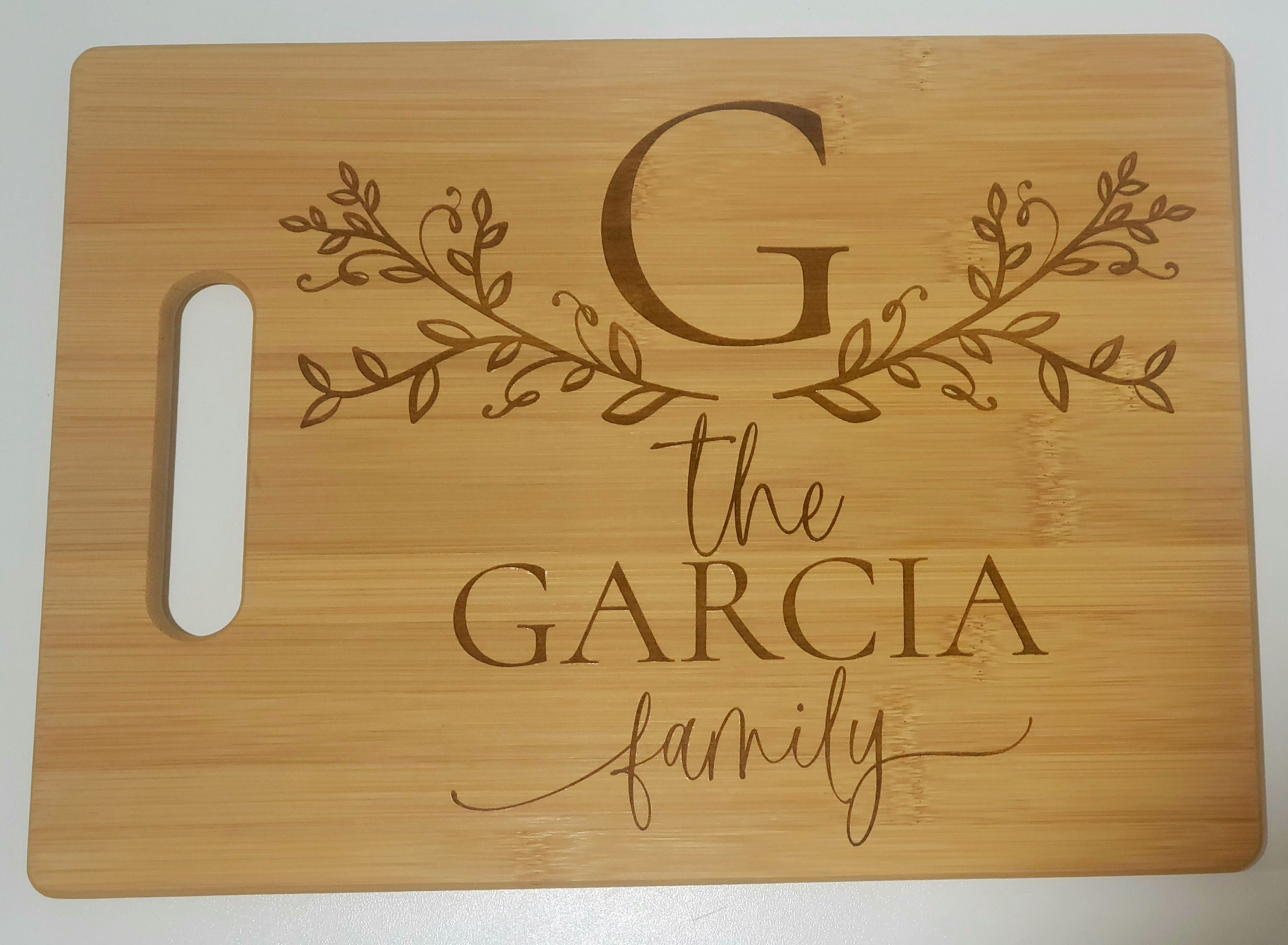 Engraved Bamboo Wood Cutting Boards Etsy