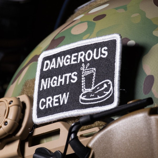 Dangerous Nights Crew velcro Morale Patch ITYSL DNC I Think You Should Leave Sloppy Steaks Tactical Embroidered Patches