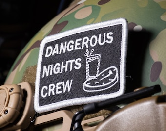 Dangerous Nights Crew velcro Morale Patch ITYSL DNC I Think You Should Leave Sloppy Steaks Tactical Embroidered Patches