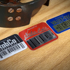 Fallout-klistermärke med inventarieetikett *Serie 1-set*: Vault-Tec, RobCo och Nuka-Cola-paket! bild 2