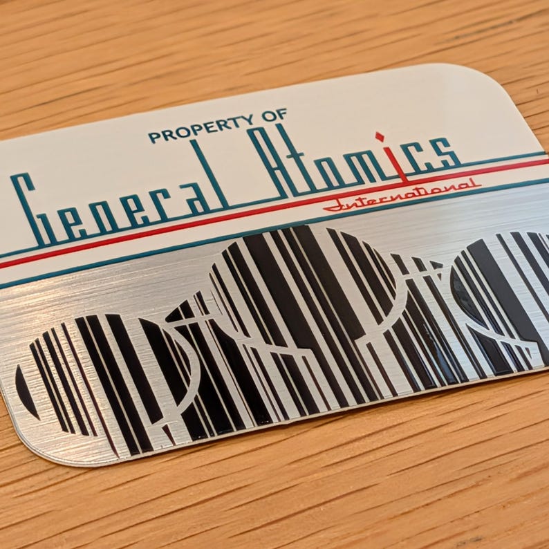 Fallout Asset Tag Stickers Metal Barcode Decals - Complete Corporate ...