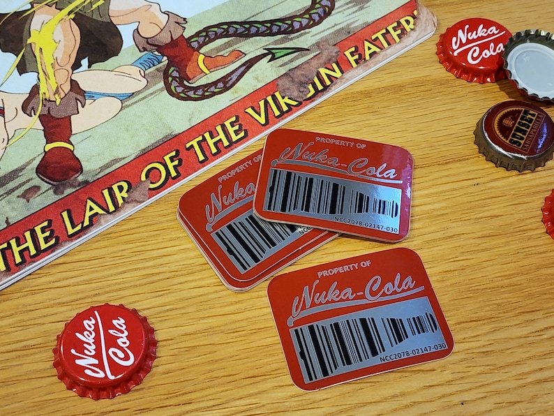 Fallout-klistermärke med inventarieetikett *Serie 1-set*: Vault-Tec, RobCo och Nuka-Cola-paket! bild 5