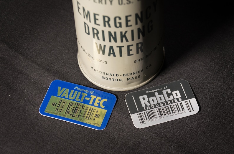 Fallout-klistermärke med inventarieetikett *Serie 1-set*: Vault-Tec, RobCo och Nuka-Cola-paket! bild 3