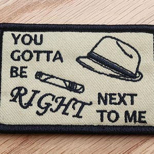 Der Fahrende Crooner ITYSL morale Patch Ich denke, Sie sollten taktische Klettpatches, Hut & Zigarre verlassen