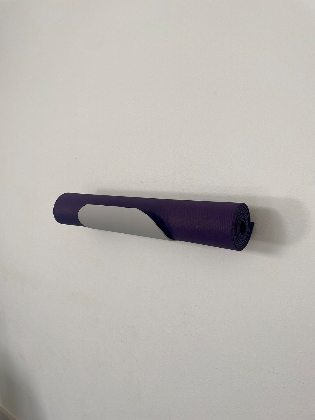 Curved Floating Yoga Mat & Foam Roller Shelf Etsy