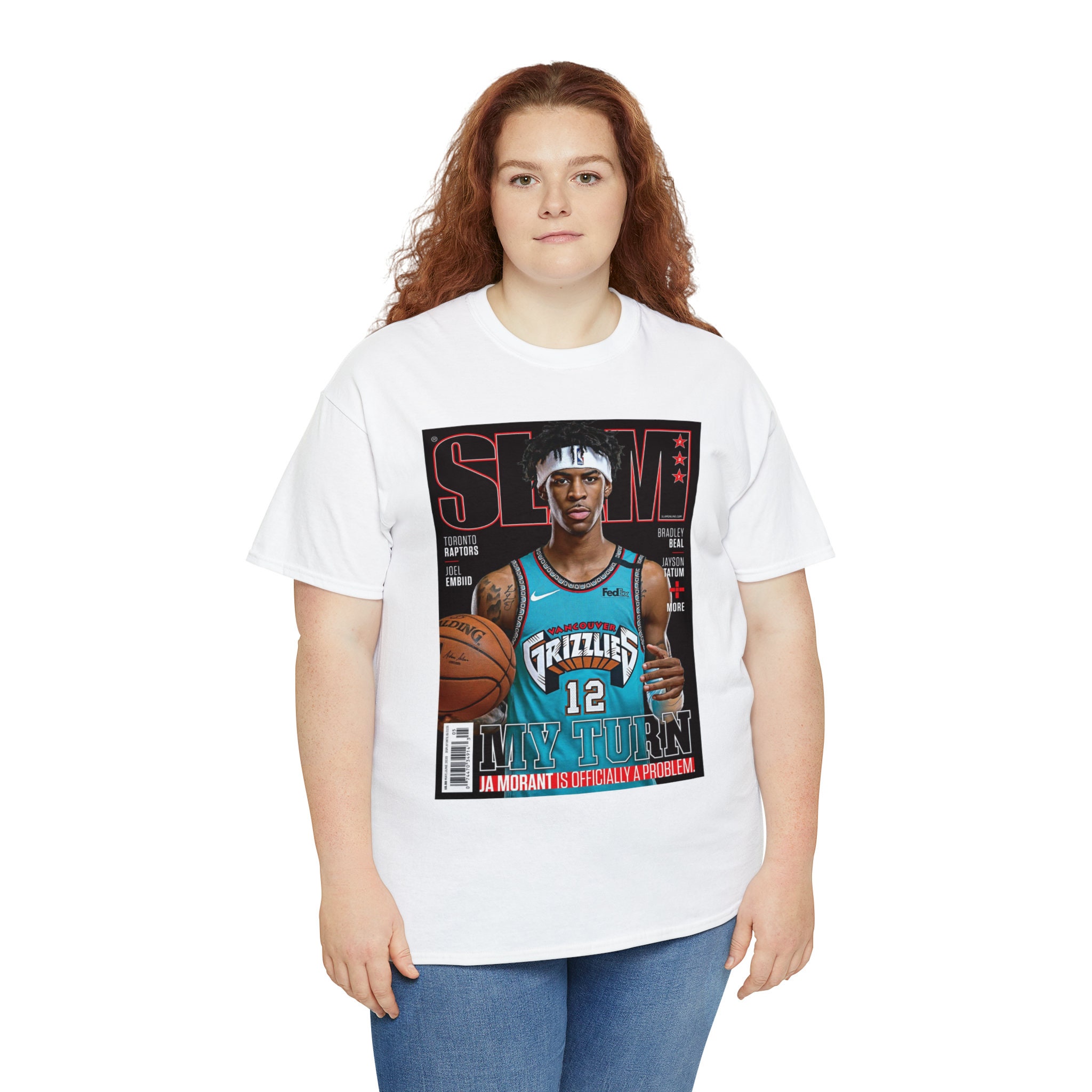 Ja Morant Grizzlies Vancouver Graphic Illustration T Shirt 100