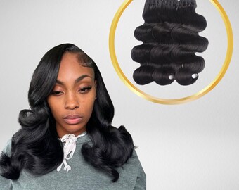 Raw Vietnamese Single Drawn Unprocessed Human Hair Bodywave Bundles ( NEW )