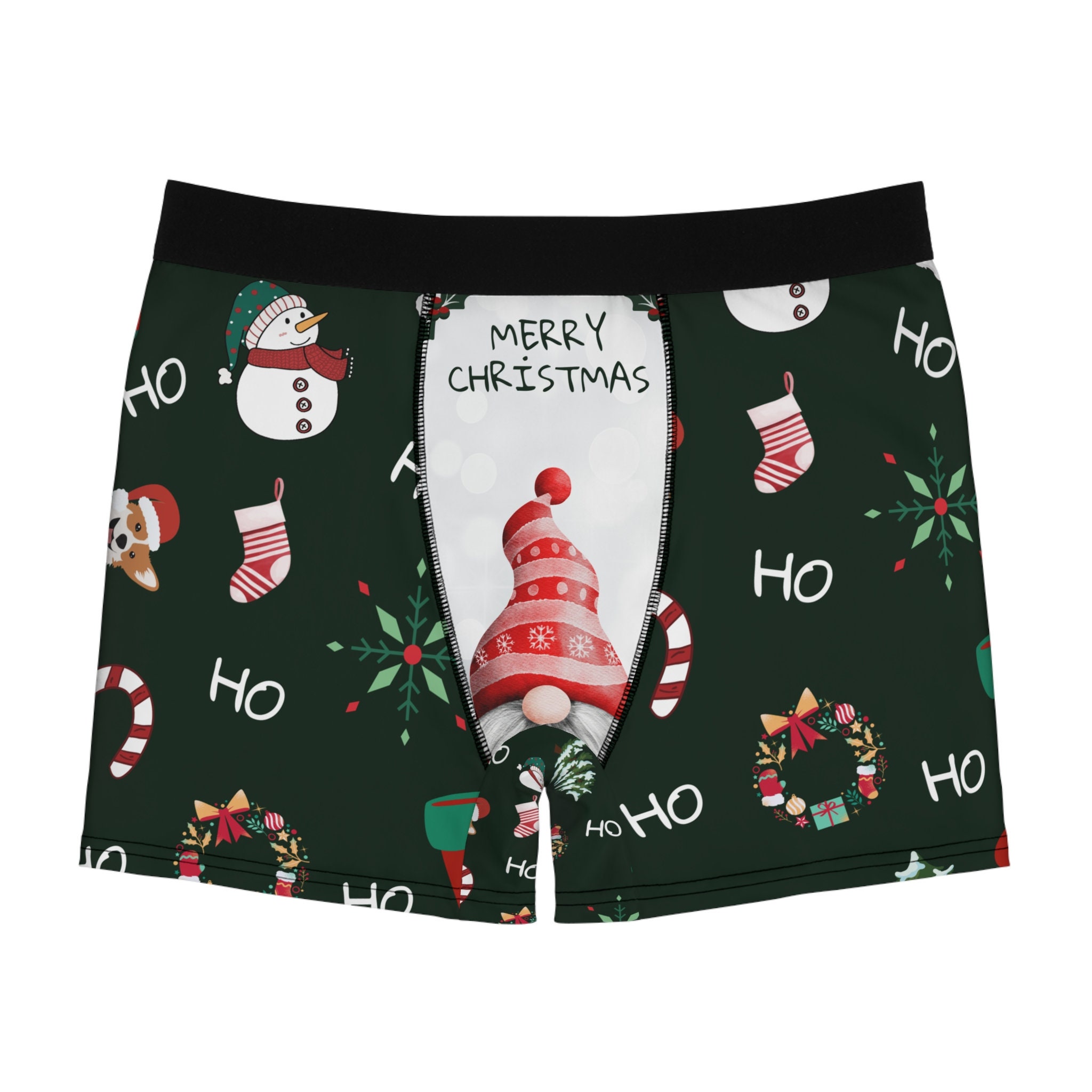 Ho Ho Ho Men's Christmas Boxer Brief Underwear