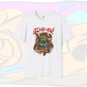 Wściekaj się teraz, kreskówka niebo twarz Unisex Softstyle t-shirt, Bluza, kaptur | mój status dzisiaj Wściekły wściekły | fajna emocja twarz | Sprzedaj niebo