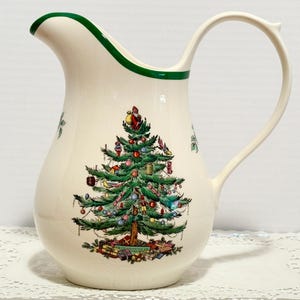 Spode 48 Oz Christmas Tree Pitcher