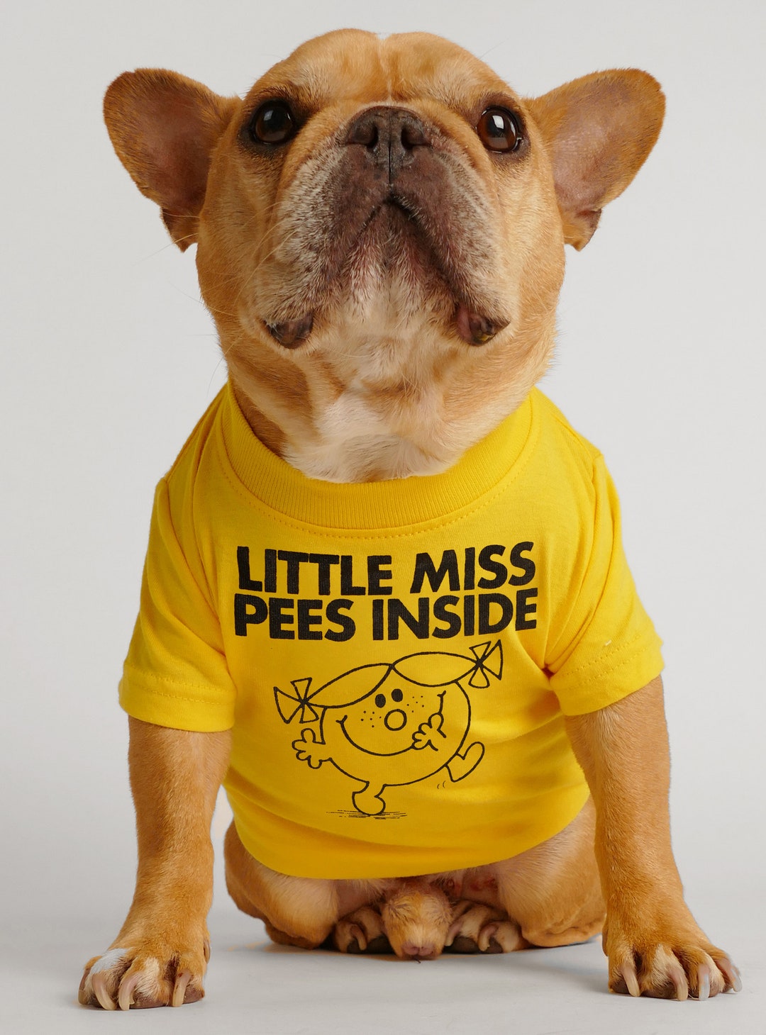 Little Miss Pees Inside Dog Tee Favorite Funny Gift Dad Mom Frenchie ...