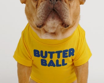 Tee-shirt pour chien Butterball - Nugget de poulet vacances de Thanksgiving cadeau drôle papa maman bouledogue français Carlin animal de compagnie chat pull haut maillot T-shirt