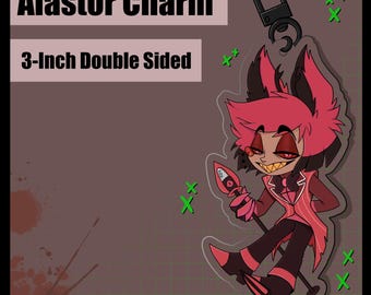 Hazbin Hotel Alastor The Radio Demon Keychain Charm