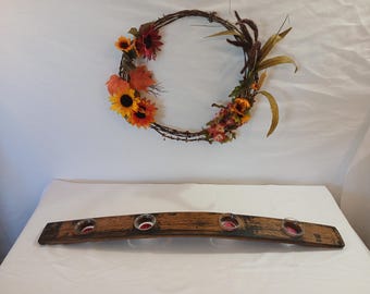Whiskey Barrel Stave Centerpiece - Natural Color