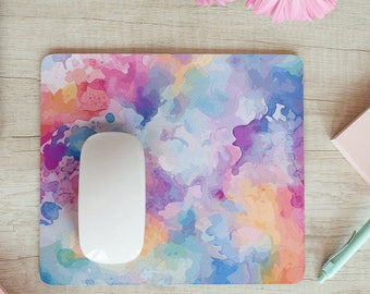 Prism Watercolor Mousepad | Large 1/4" Thick Mouse Pad | Cool Print | Fun Pattern | Gaming Pad | Comfortable for Work