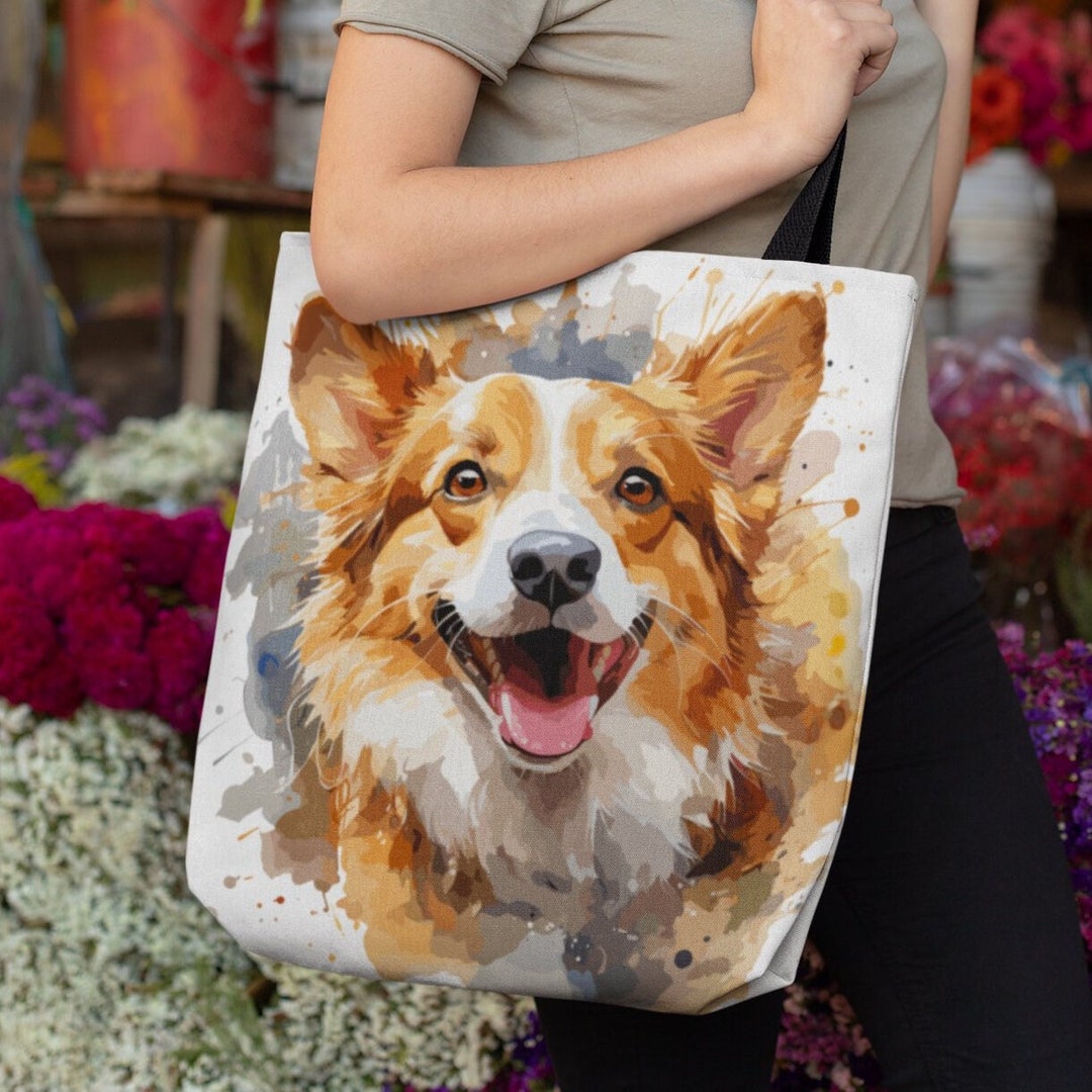 Welsh Corgi Tote Bag Three Different Sizes Reusable Shopping