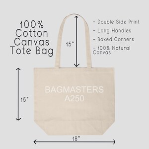 Natural Canvas Tote Bag Size Chart Tote Mockup Size Guide PNG A250 ...