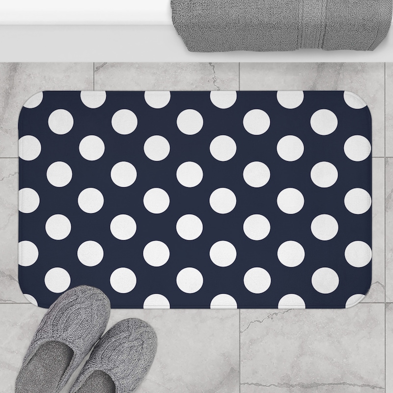 Navy Bathroom Decor - Etsy