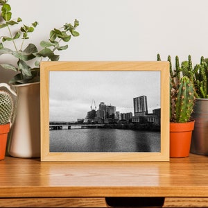 Austin Skyline | Austin, TX | Photo Print Download | Black and White