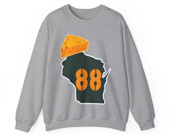 Luke Musgrave Green Bay Packers Rundhalsausschnitt - Wisconsin Cheesehead Rundhalsausschnitt